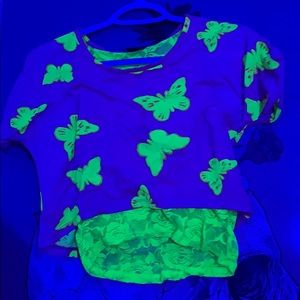 Butterfly crop top